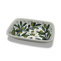 Handmade ceramic Olive branches rectangular dish  6”made in Hebron,Palestine