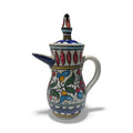 handmade ceramic flora jug (9.0”) made in Palestine