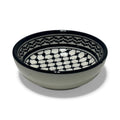 Handmade ceramic Kufiyeh design bowl (3.5”)made in Palestine