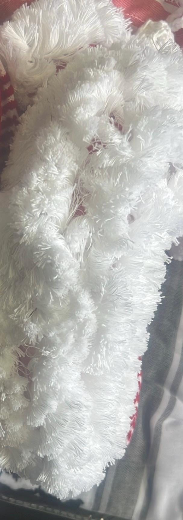 Authentic high quality Keffiyeh Scarf, Made in Jordan (48"x48") red on white