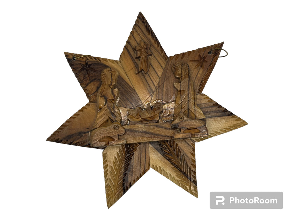 Handmade aged Olive Wood. Made in Bethlehem, Palestine.