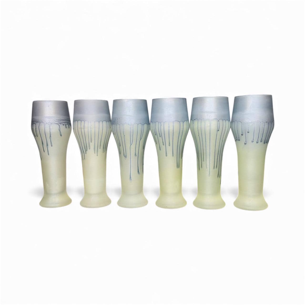 Palestinian Handmade Hebron Glass set of 6 set.K