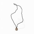Mother of pearl hand work necklace made of olive wood 5