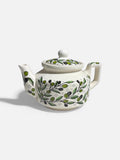 Handmade hebron ceramics teapot olive branches design made in Hebron Palestine
