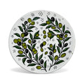 Handmade Ceramic round serving plate6.5” handmade in Hebron Palestine by Fakhouri Family