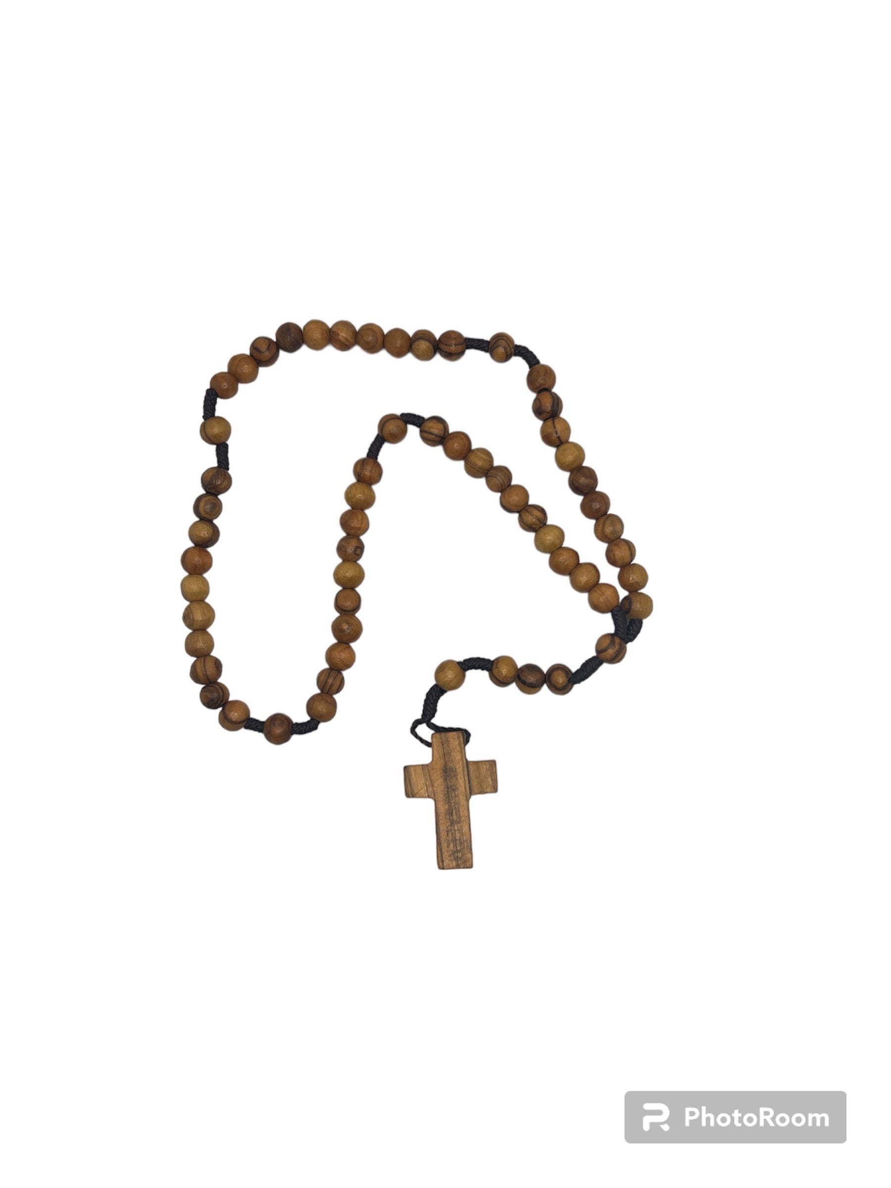 Handmade Bethlehem aged olive Wood Rosary Made in , Palestine.
