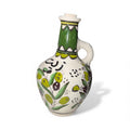 Handmade ceramic Olive branchs design ‘zeit’dispenser  tall approximately (9”) made in Palestine