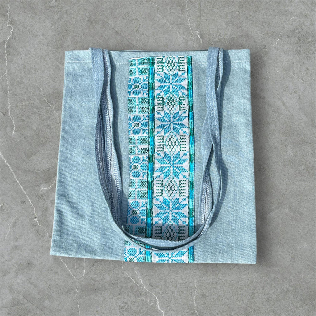 embroidered Carry bag. Made in Palestine