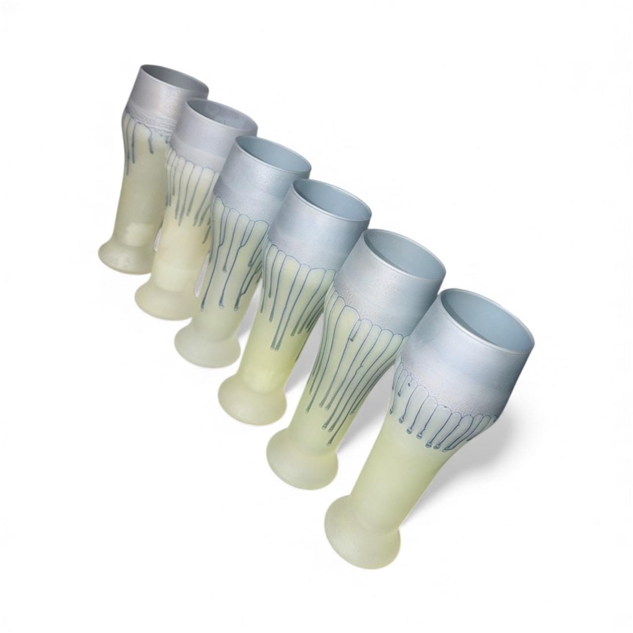 Palestinian Handmade Hebron Glass set of 6 set.K