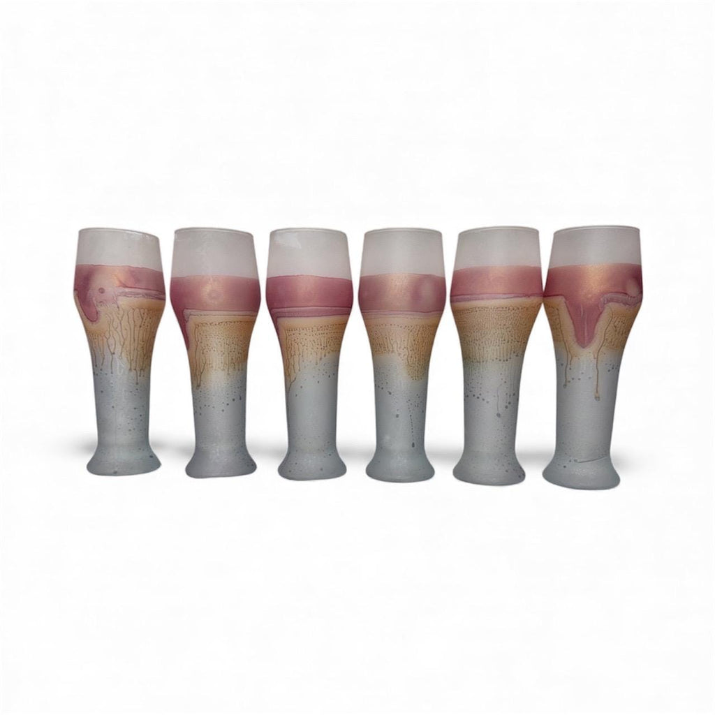 Palestinian Handmade Hebron Glass set of 6 set.G