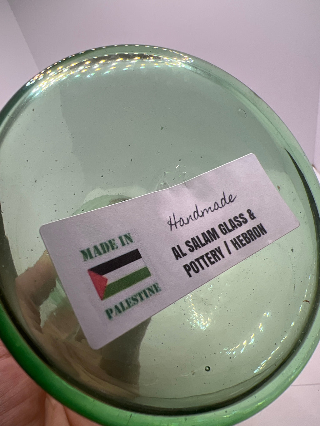 Hebron Handmade Candle Stick Glass Holder