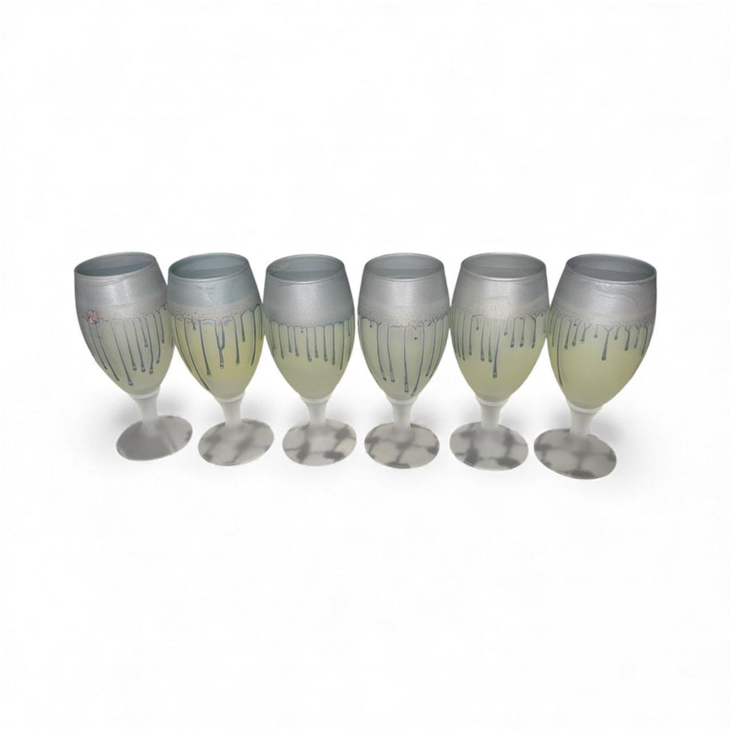Palestinian Handmade Hebron Glass set of 6 set.E