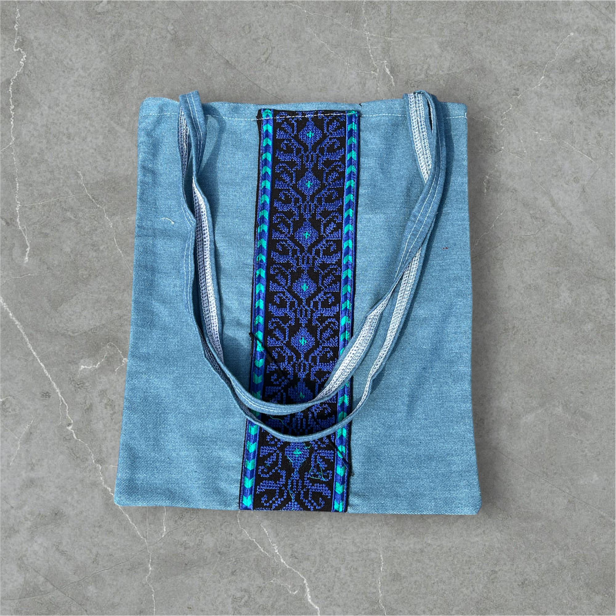embroidered Carry bag. Made in Palestine