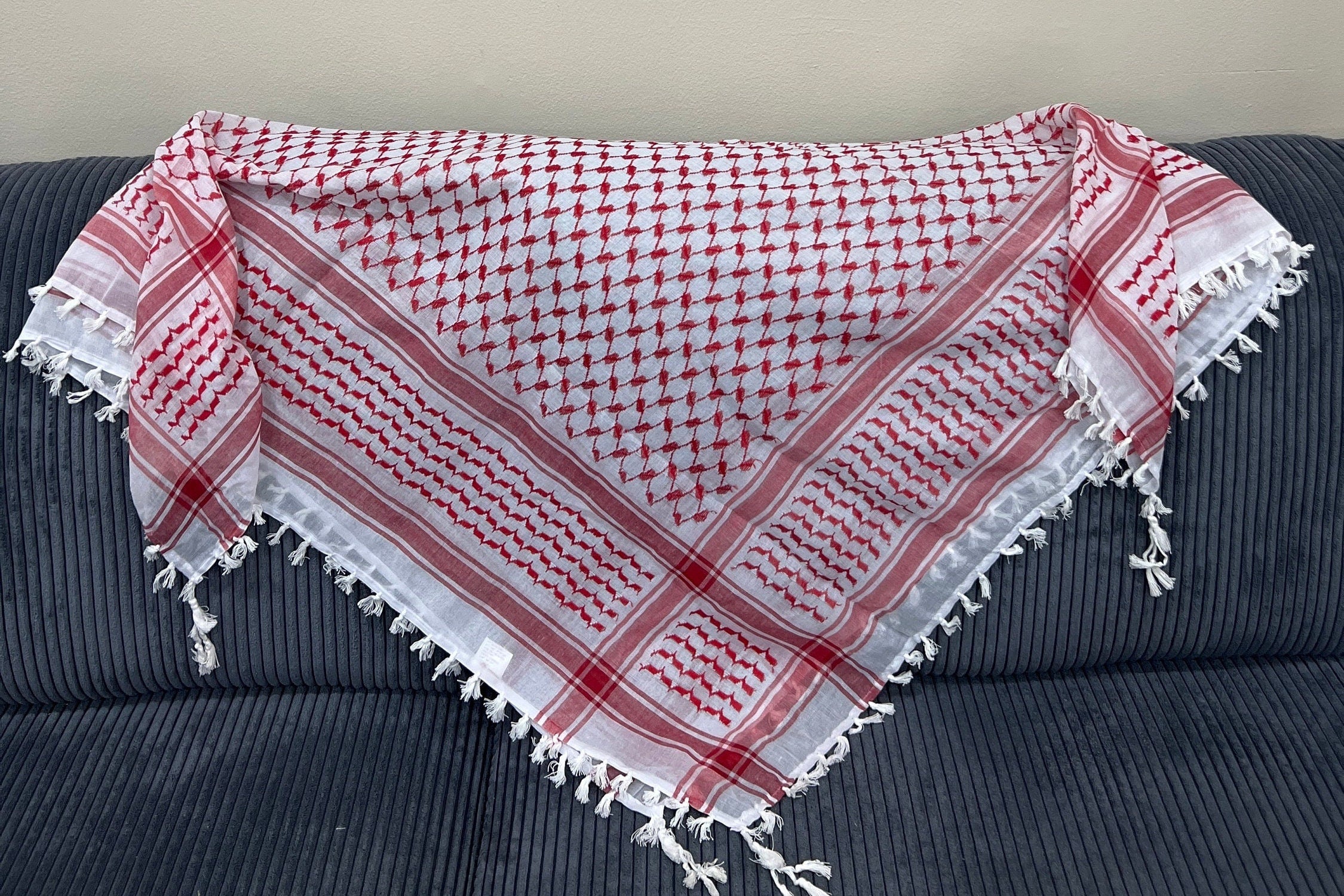 Red Kuffiyeh with Tassels