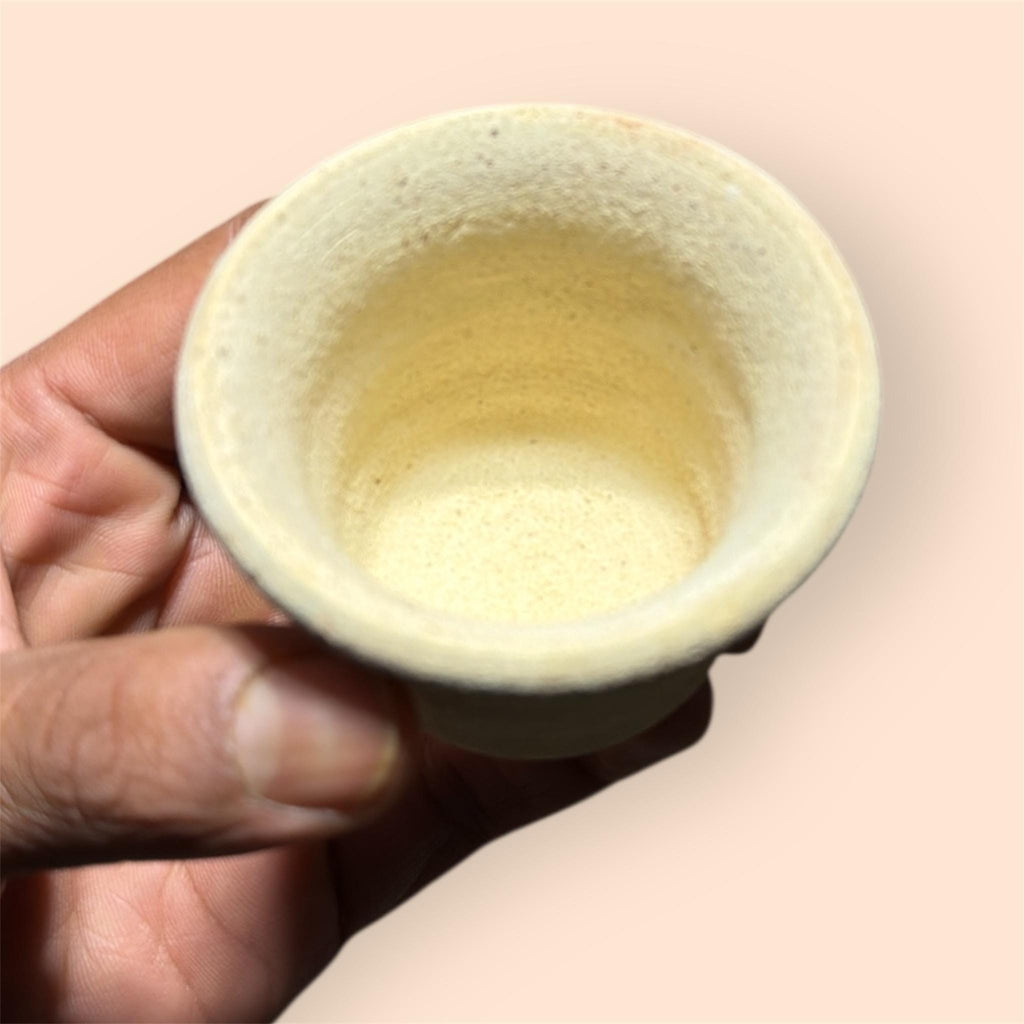 Handmade pottery cup made in jenin palestine